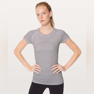 NWOT Swiftly Tech Short Sleeve 2.0 White w/ Black Stripe